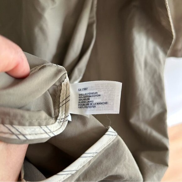 Vintage GAP Tan Beige Button Down Trench Coat sz M - Picture 3 of 7